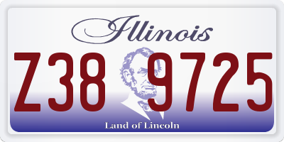 IL license plate Z389725