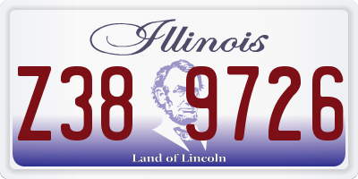 IL license plate Z389726