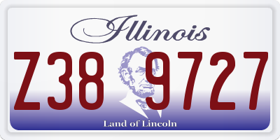 IL license plate Z389727