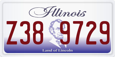 IL license plate Z389729