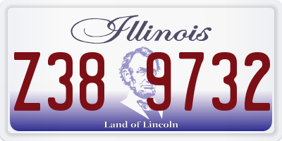 IL license plate Z389732