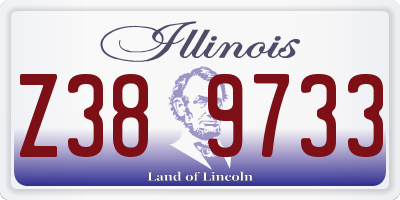 IL license plate Z389733