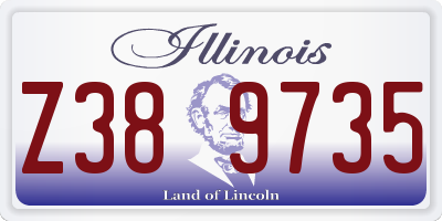 IL license plate Z389735