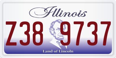 IL license plate Z389737