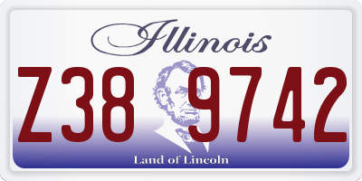 IL license plate Z389742