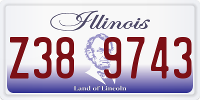 IL license plate Z389743
