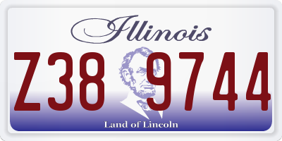 IL license plate Z389744