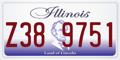 IL license plate Z389751