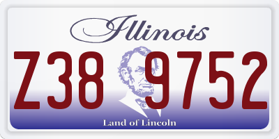 IL license plate Z389752