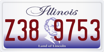 IL license plate Z389753