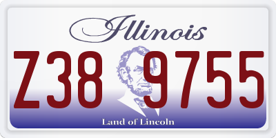 IL license plate Z389755