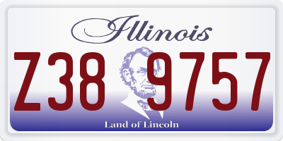 IL license plate Z389757