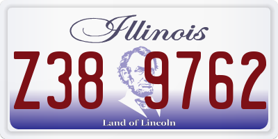 IL license plate Z389762