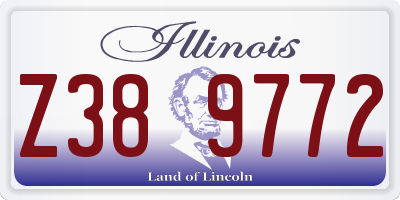 IL license plate Z389772
