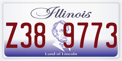 IL license plate Z389773