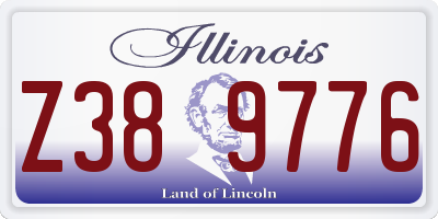 IL license plate Z389776