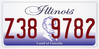 IL license plate Z389782