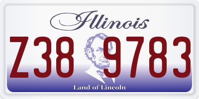 IL license plate Z389783