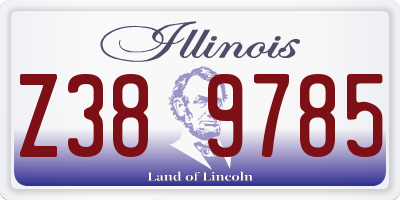IL license plate Z389785