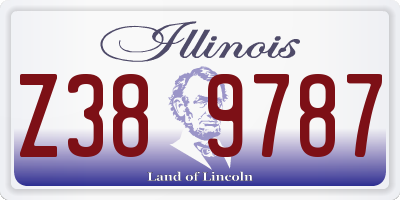 IL license plate Z389787