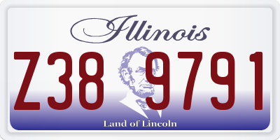IL license plate Z389791