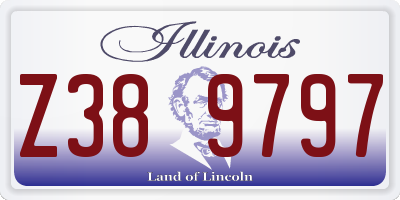IL license plate Z389797