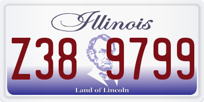 IL license plate Z389799