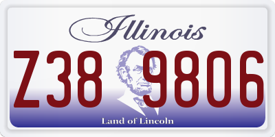 IL license plate Z389806