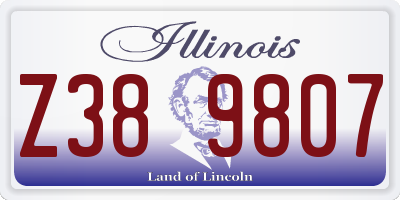 IL license plate Z389807