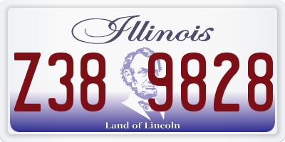IL license plate Z389828