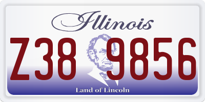 IL license plate Z389856