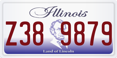 IL license plate Z389879
