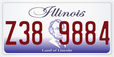 IL license plate Z389884