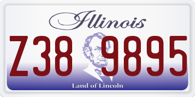 IL license plate Z389895