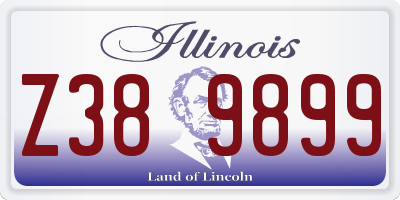 IL license plate Z389899