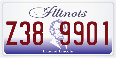 IL license plate Z389901