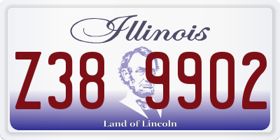 IL license plate Z389902