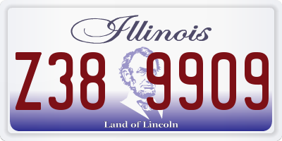 IL license plate Z389909
