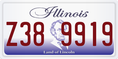IL license plate Z389919