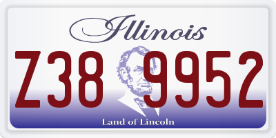 IL license plate Z389952