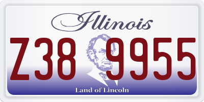 IL license plate Z389955