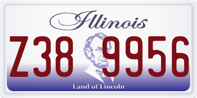 IL license plate Z389956