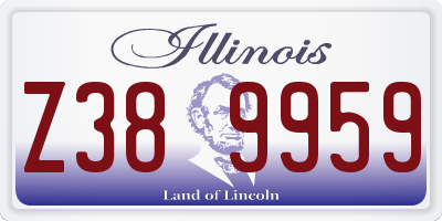 IL license plate Z389959