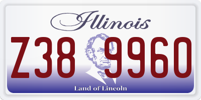 IL license plate Z389960