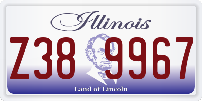 IL license plate Z389967
