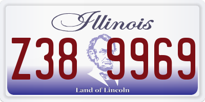 IL license plate Z389969