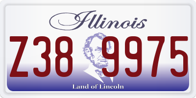 IL license plate Z389975
