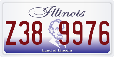 IL license plate Z389976
