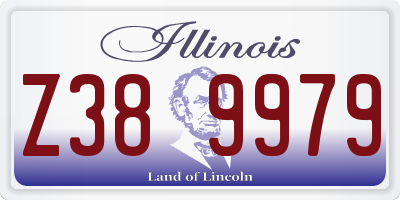 IL license plate Z389979