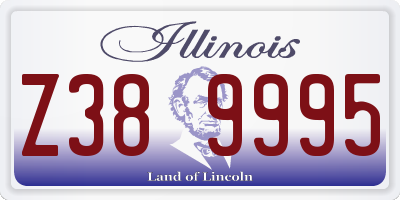 IL license plate Z389995